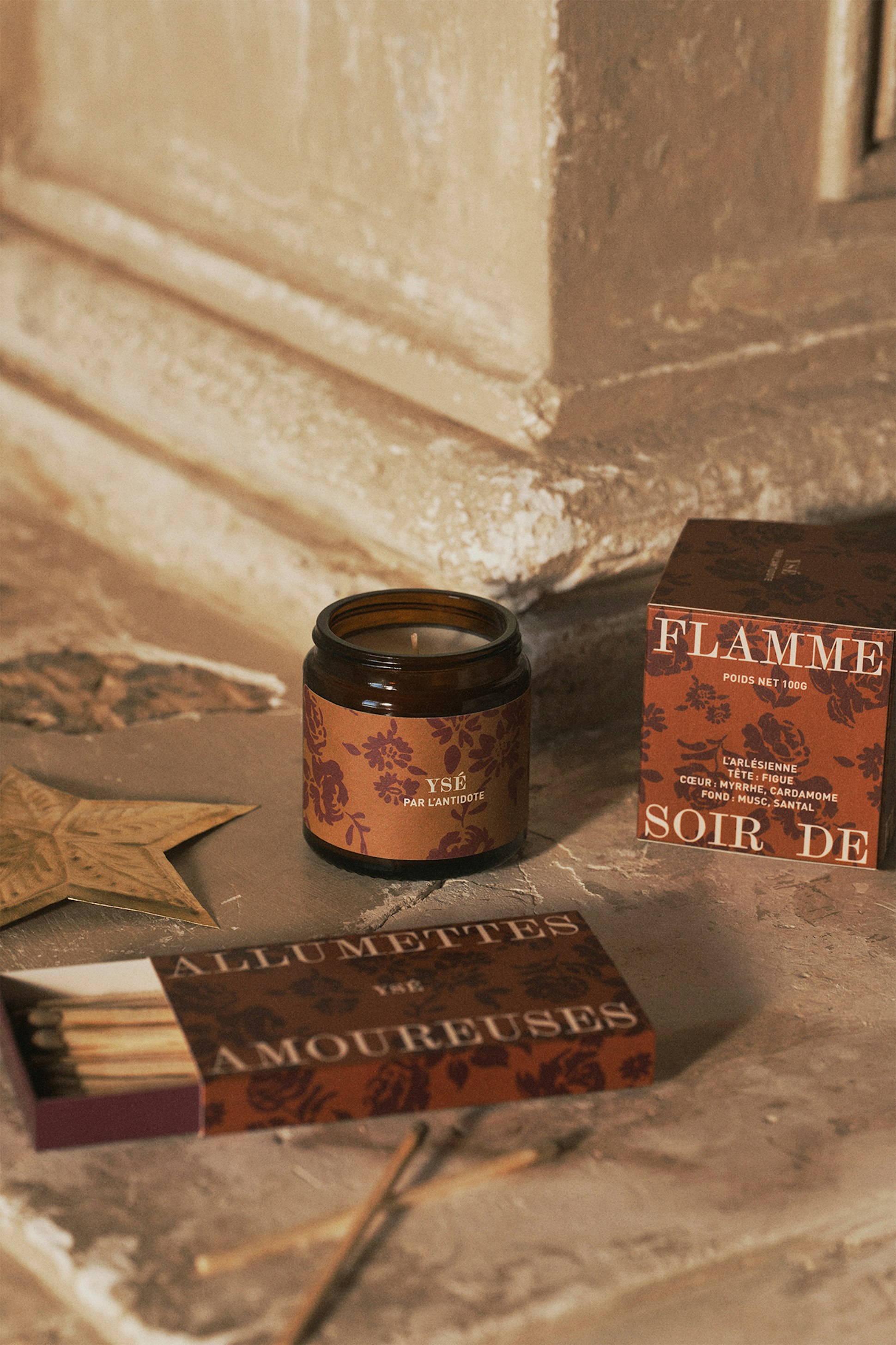 Allumettes Allumettes amoureuses et Bougie Les bons jours Soir de flamme