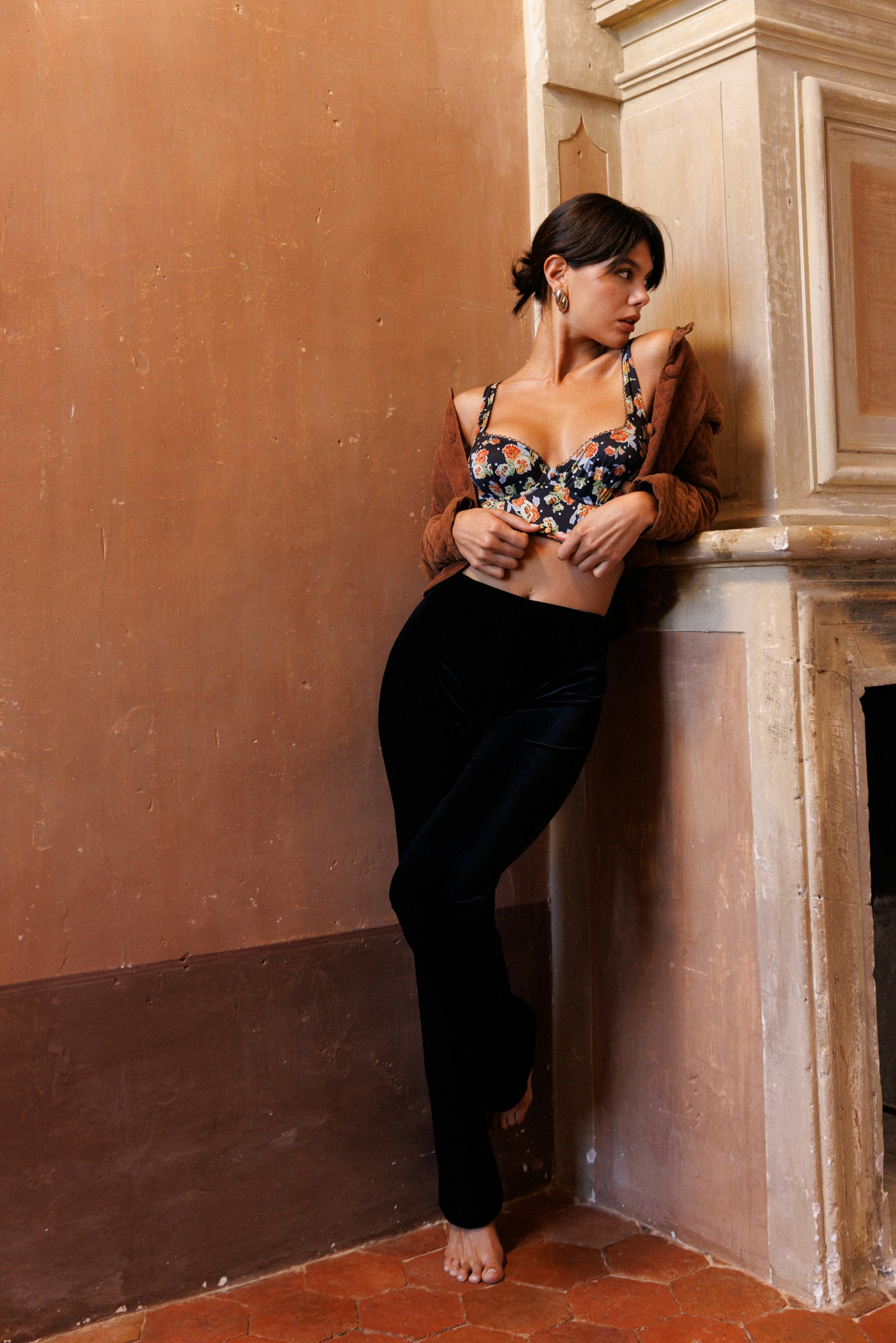 Corbeille bustier Coeur contre coeur Imprimé pensée