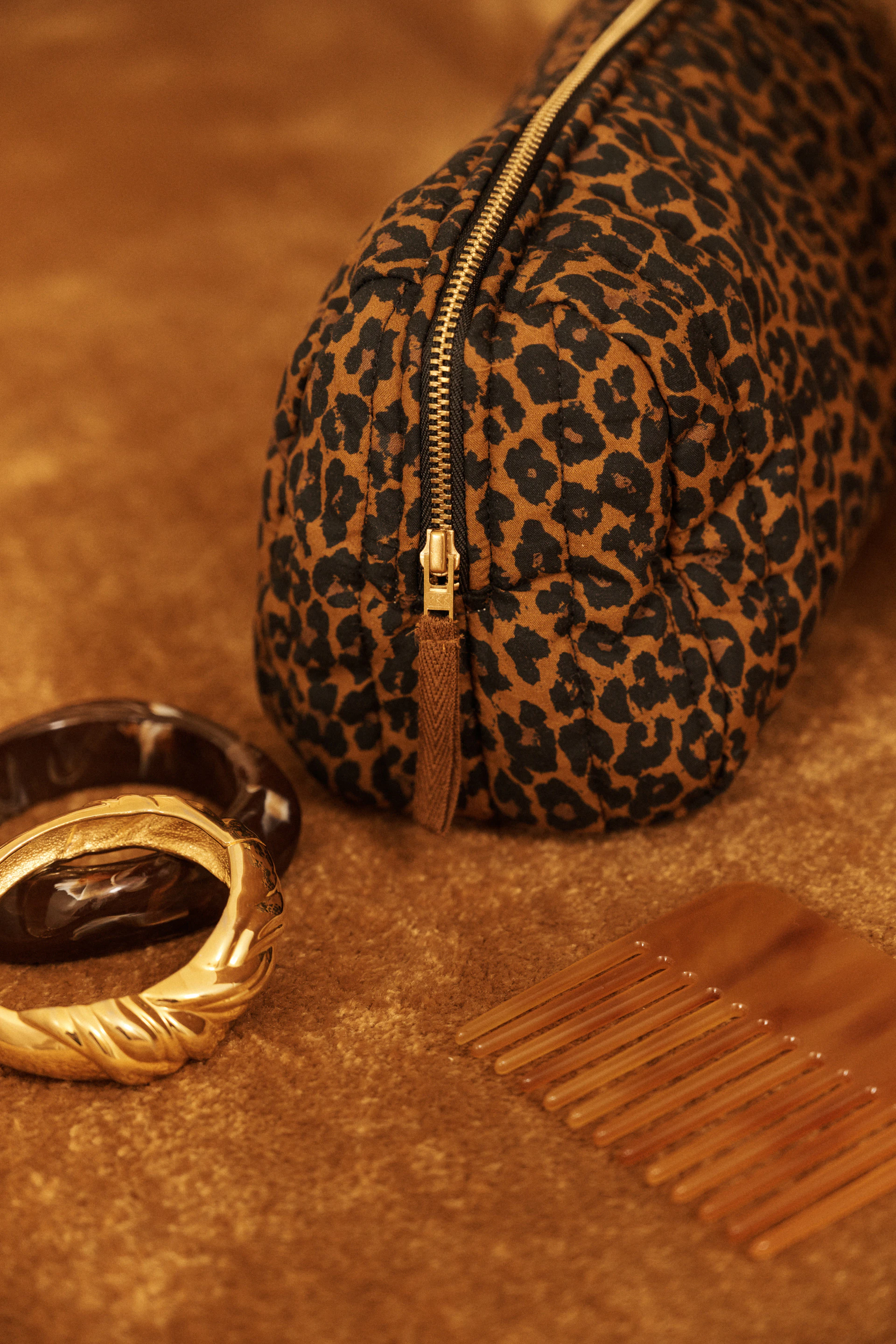Trousse de toilette Carmen Imprimé léopard
