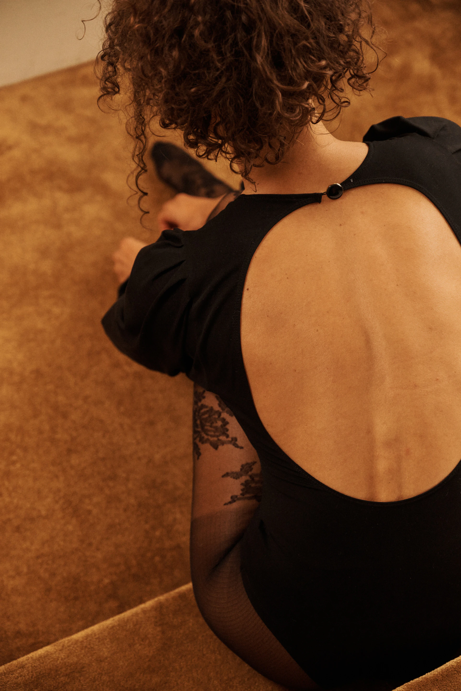 Body manches longues Chaleur du soir Noir