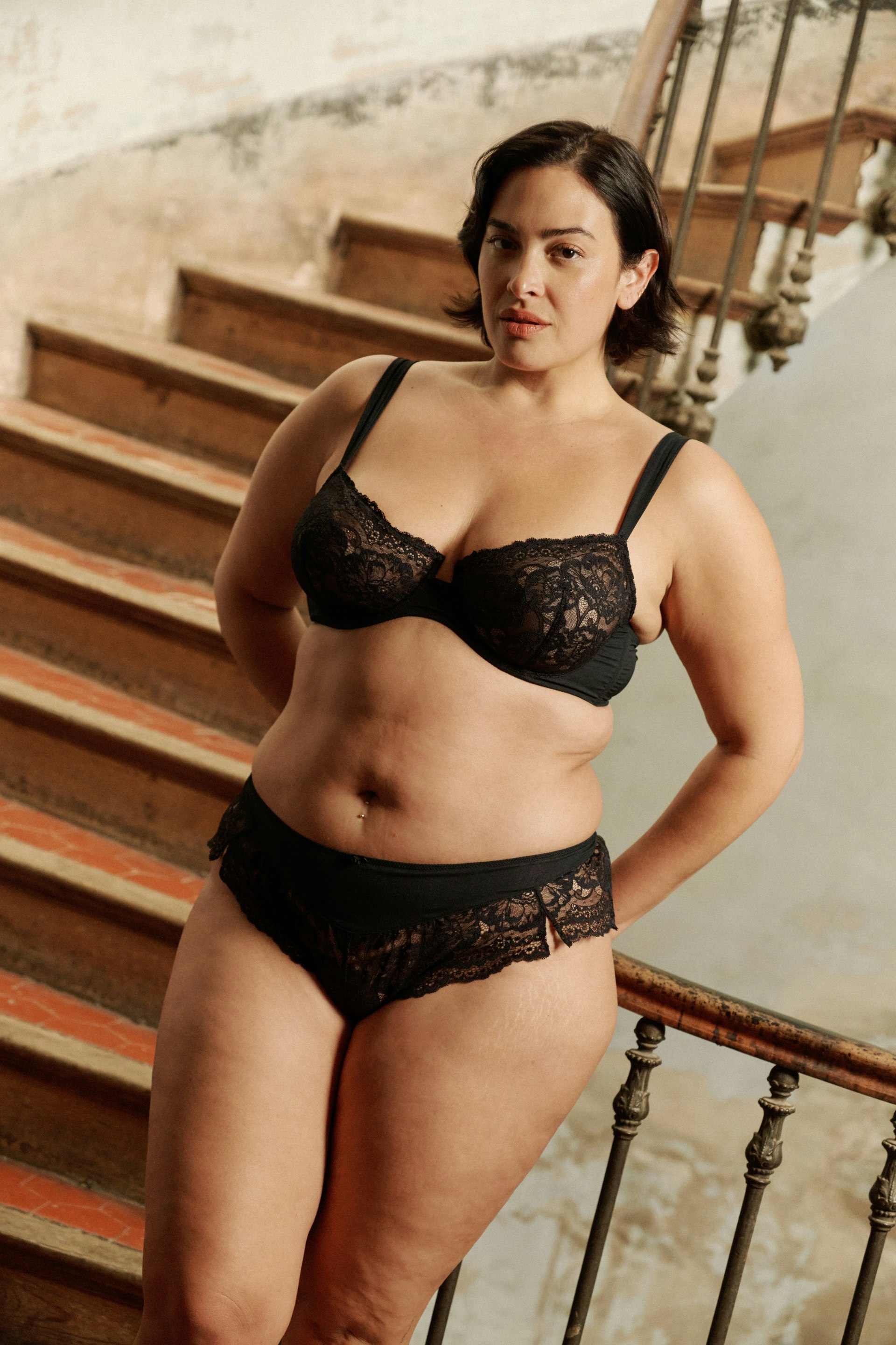 Corbeille Shorty Au temps des fleurs Noir