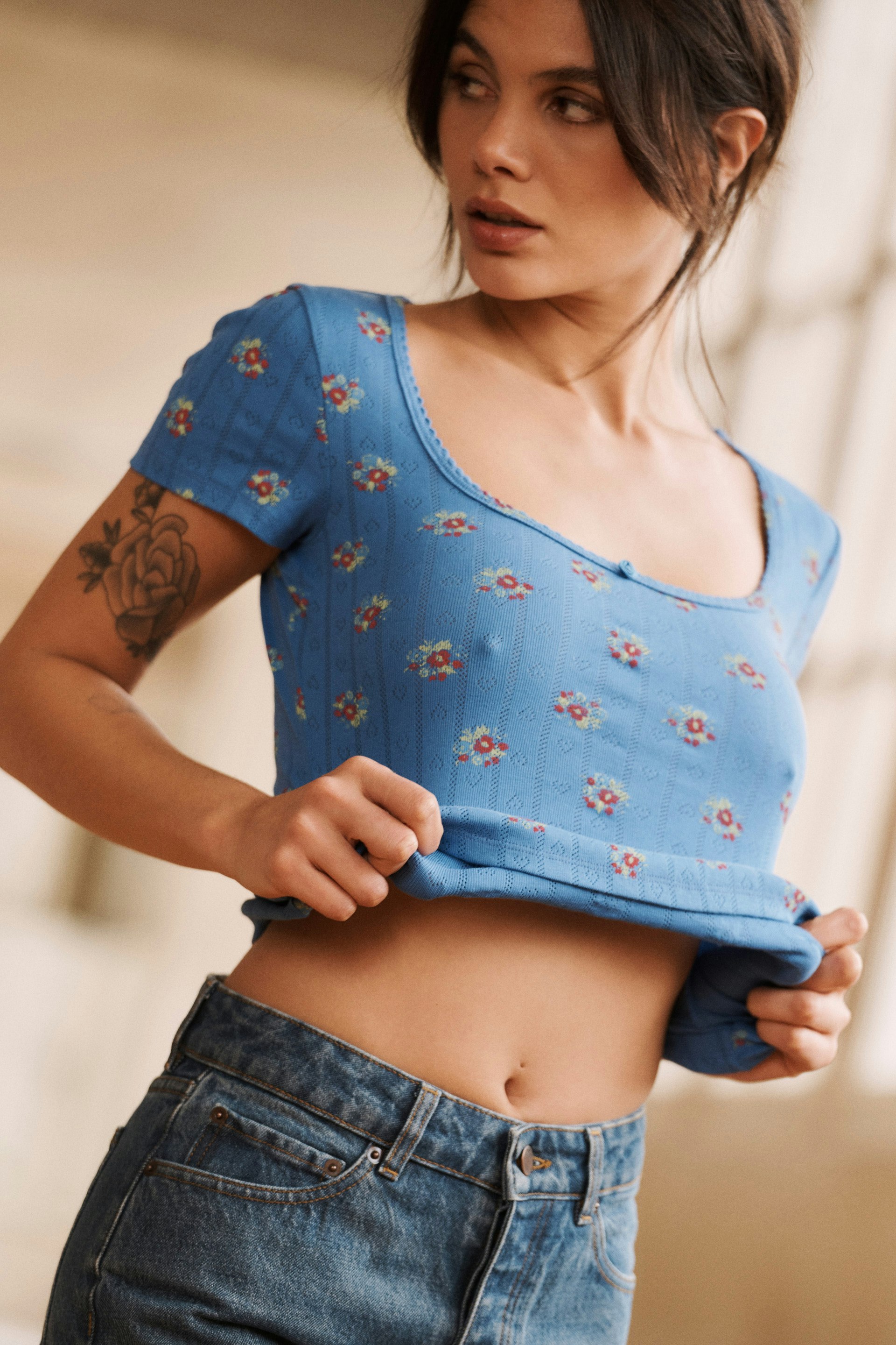 Ysé T-shirt Baume au coeur imprimé adonis