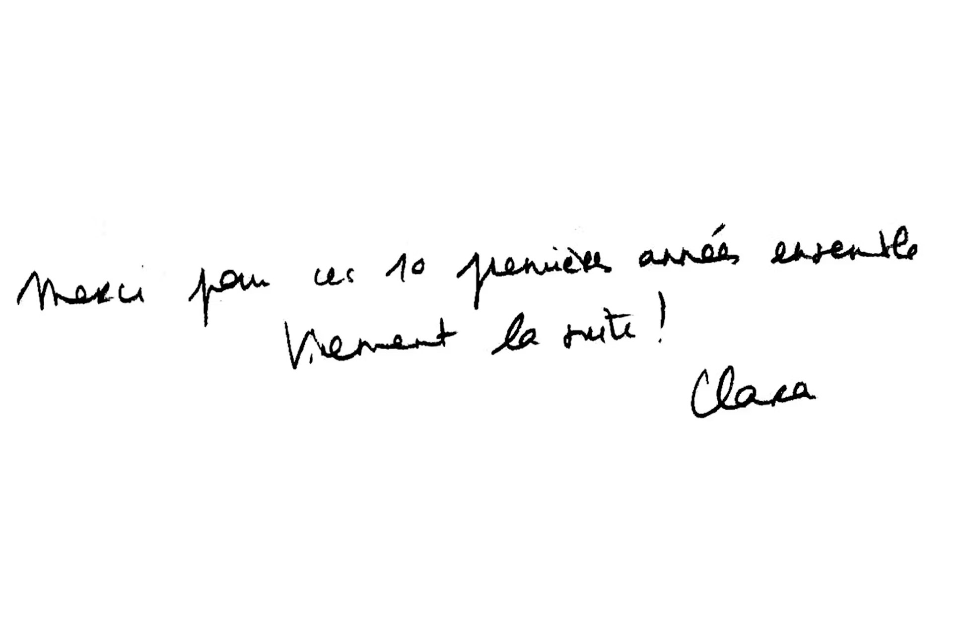 Ysé 10 ans - Mot Clara