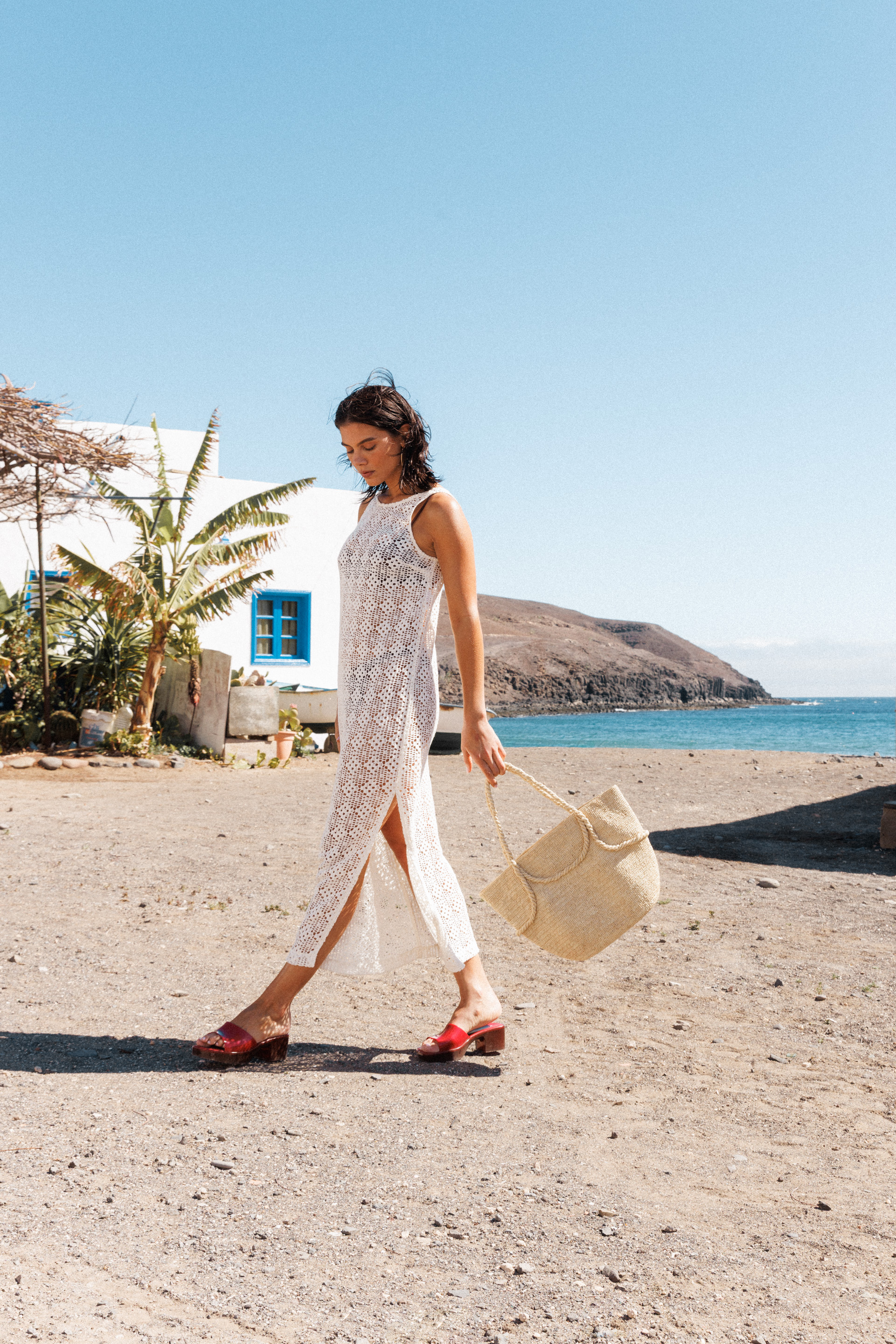 Robe longue Douceur de vivre Vanille et Panier Lucinda Naturel