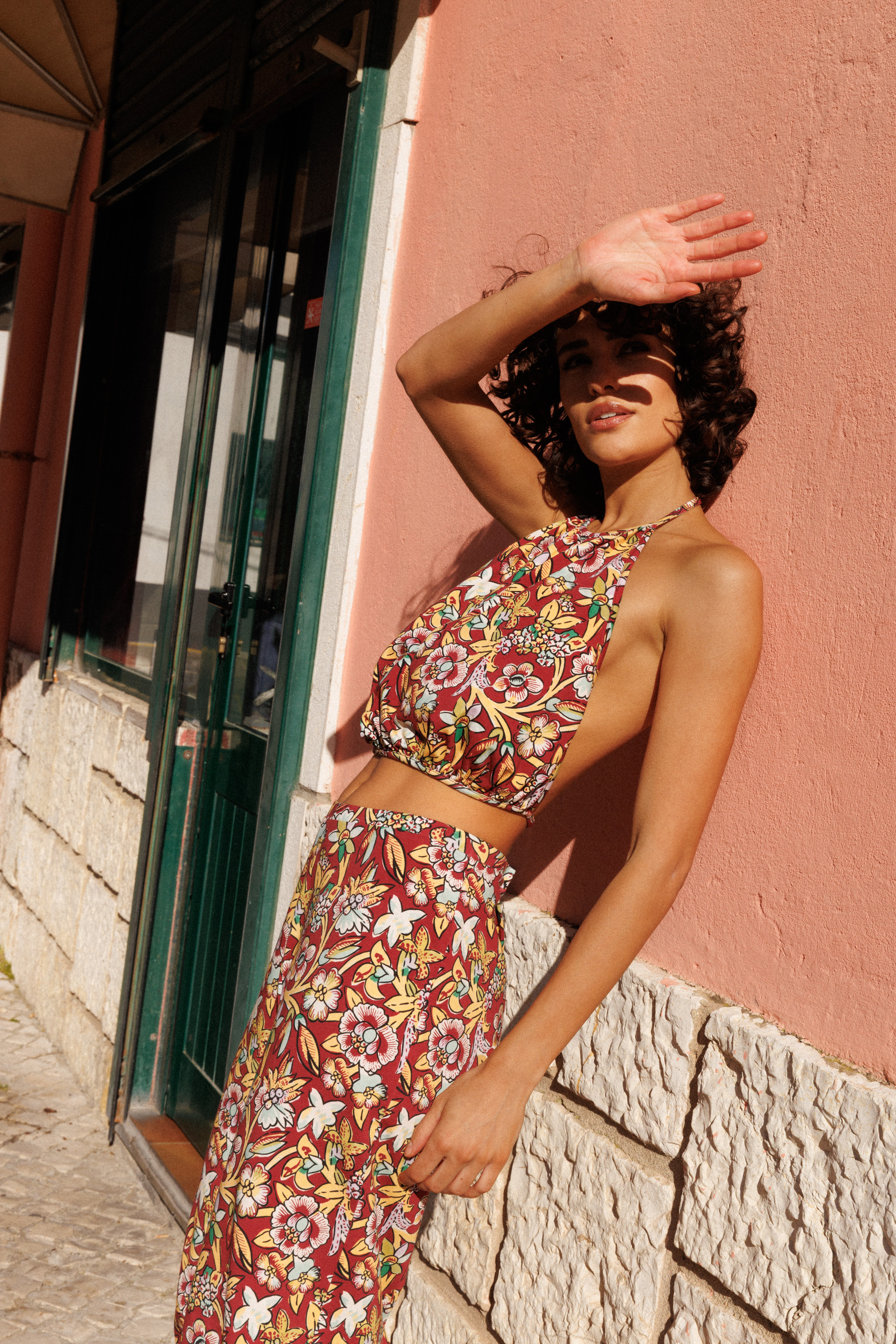 Top Pantalon Orage tropical Imprimé Amalia