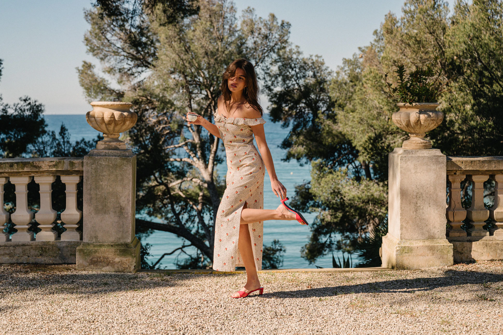 Robe longue De Fleurs en fleurs Imprimé Rita