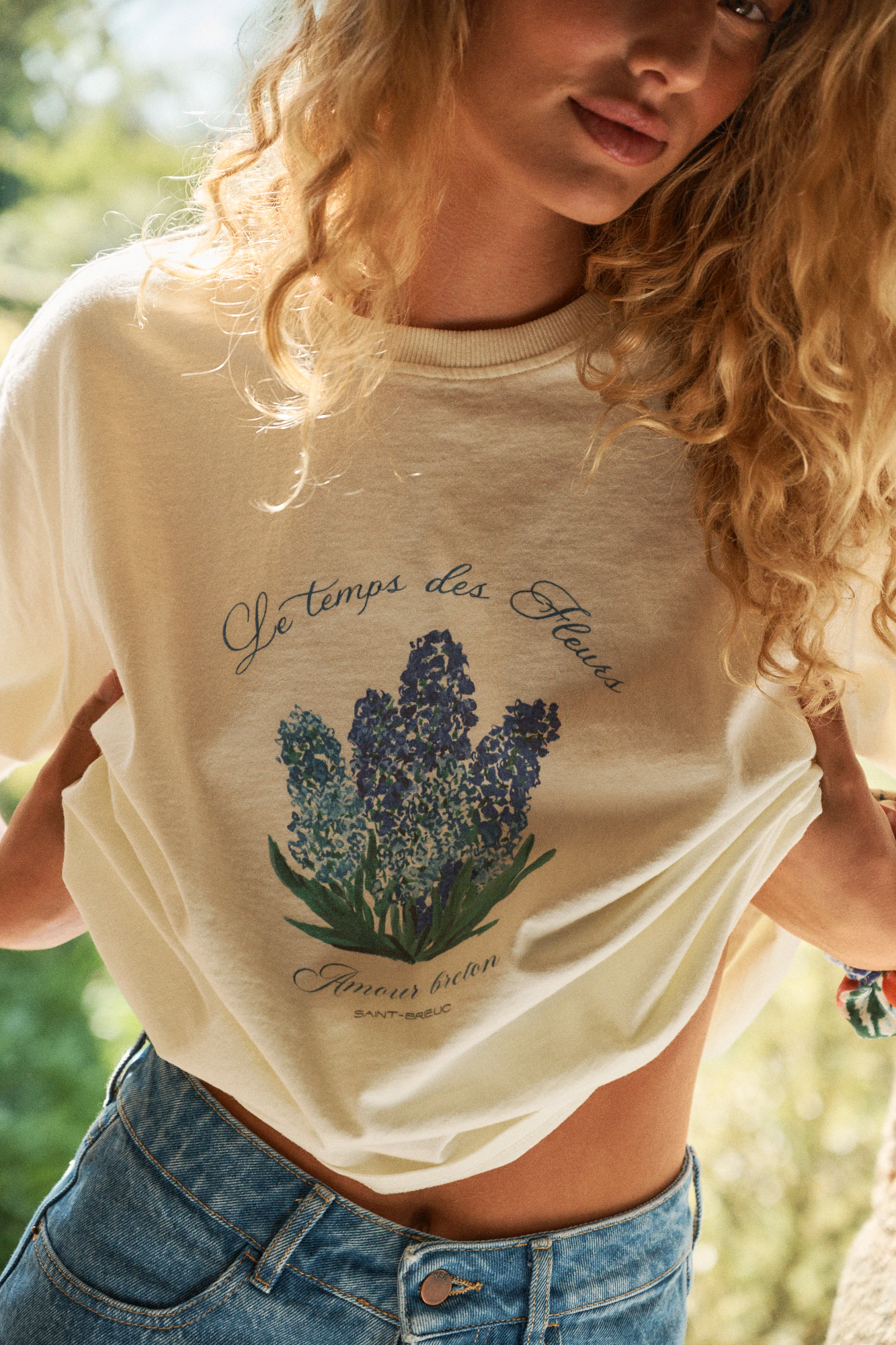 T-shirt manches courtes Fleur de sel Imprimé Le temps des fleurs