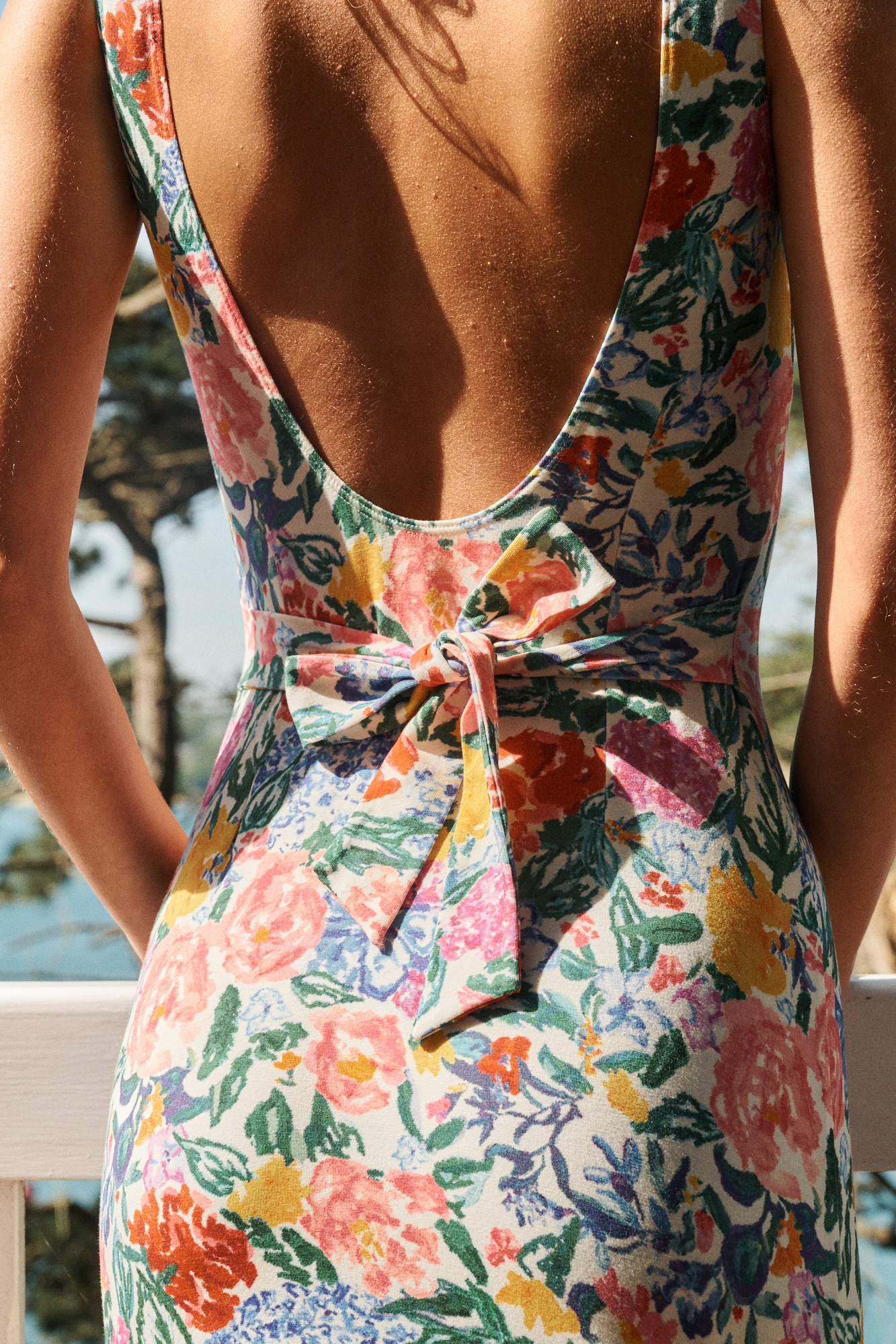 Robe longue Les voiles au loin Imprimé Ouessant