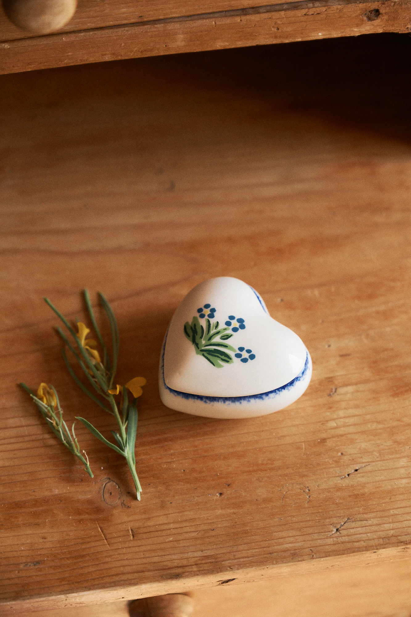 Boîte coeur Souvenir d'été Bleu Pornic