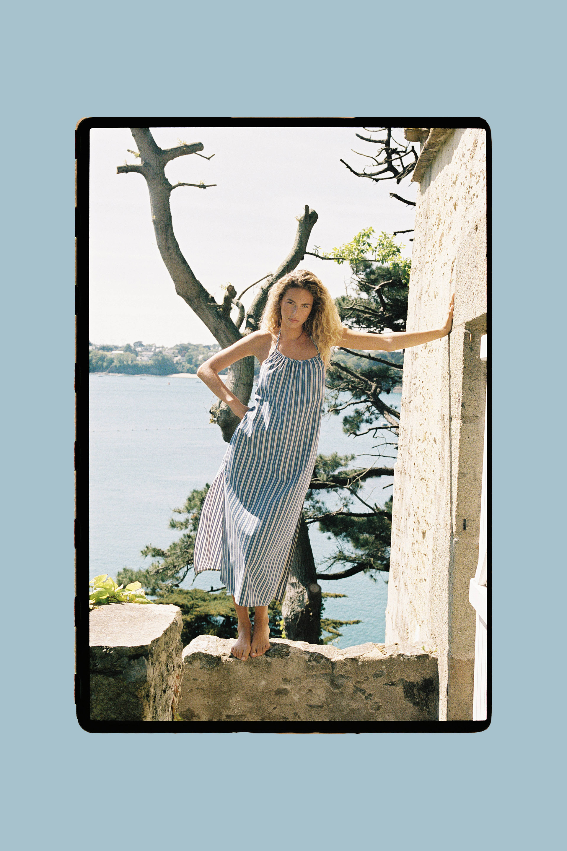 Robe longue Onde légère Rayure Annabelle