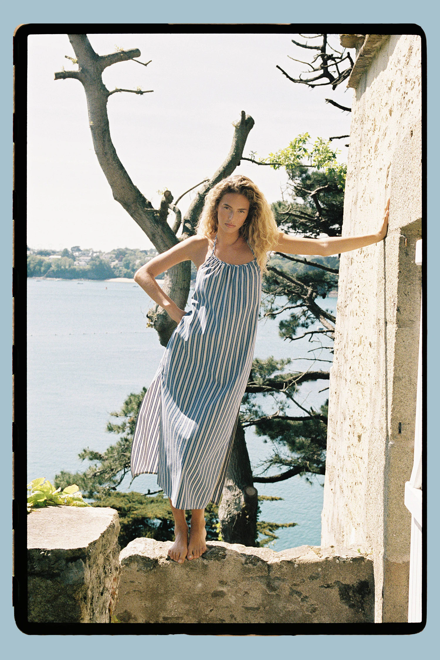 Robe longue Onde légère Rayure Annabelle