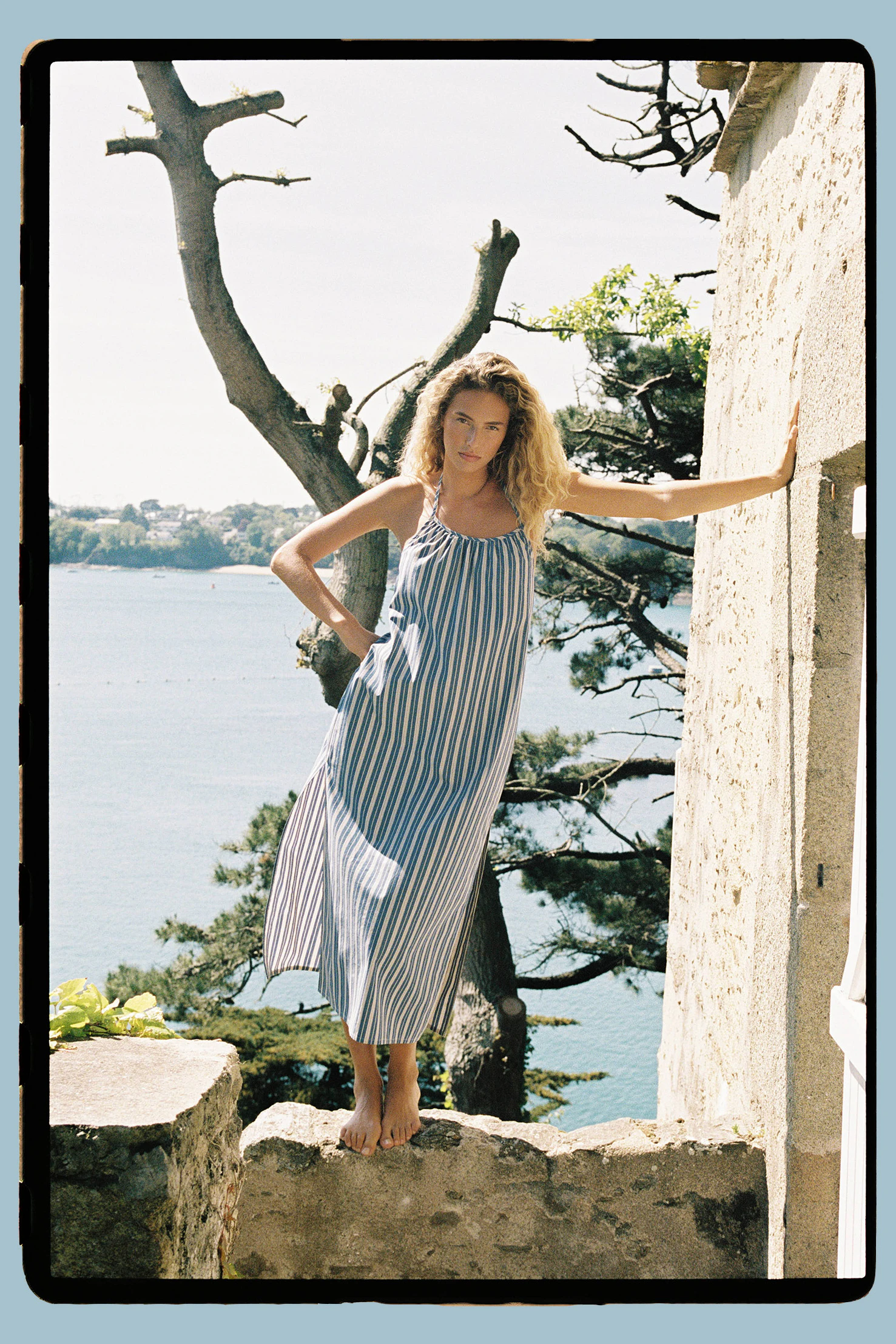 Robe longue Onde légère Rayure Annabelle