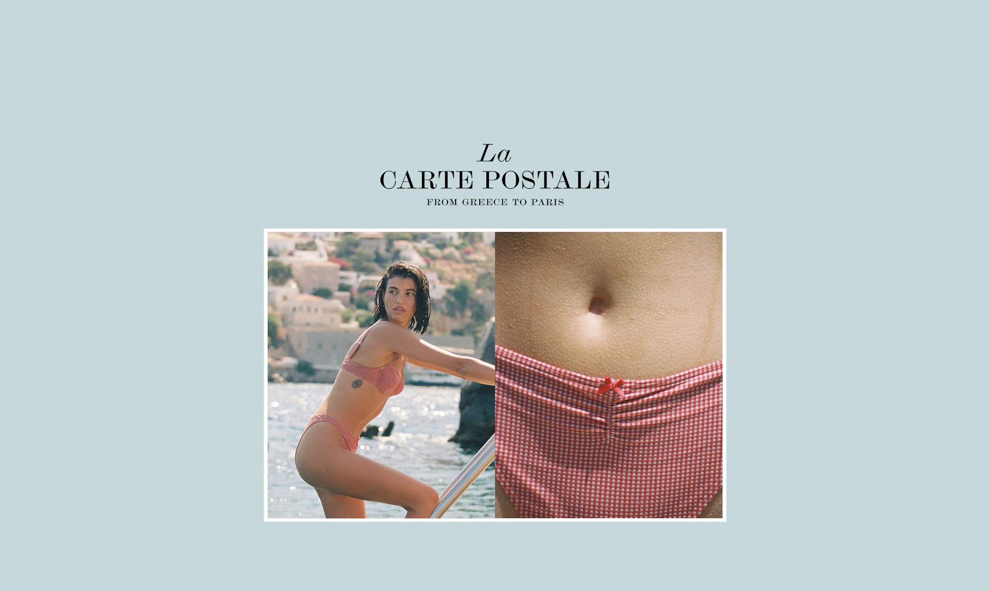 Ysé Carte postale en Grèce - Header FR