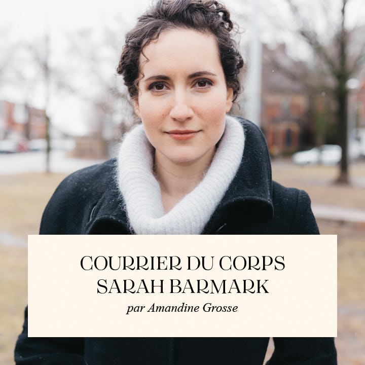 Courrier du corps Sarah Barmark