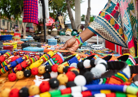 African art on display at Green Market Square