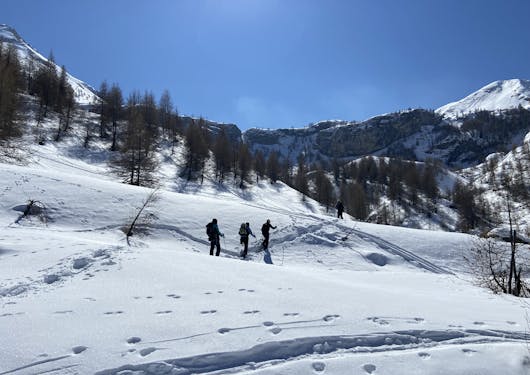 Snowshoeing in the French Alps