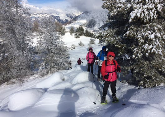croix de st philippe on snowshoes