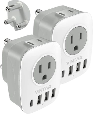 A six in one Type M travel adapter that works in South Africa.