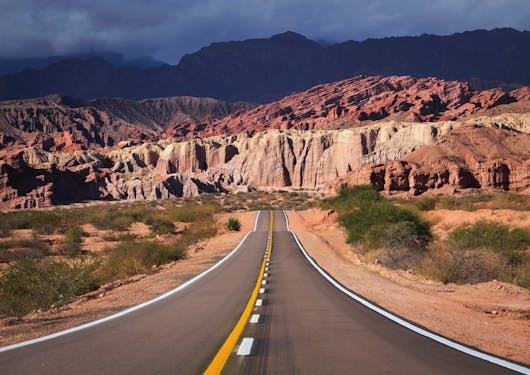 Scenic views from the drive between Cafayate and Salta.