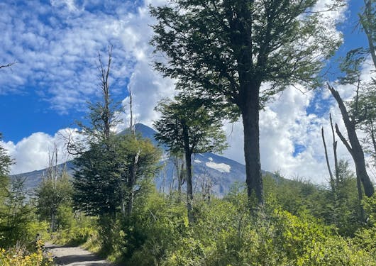 Panoramics of Lanín Volcano in San Martin de los Andes
