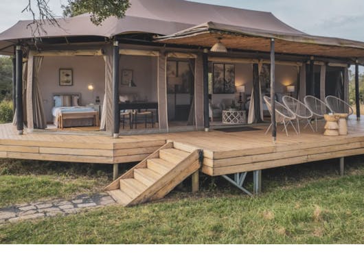 A safari accommodation in Kenya.