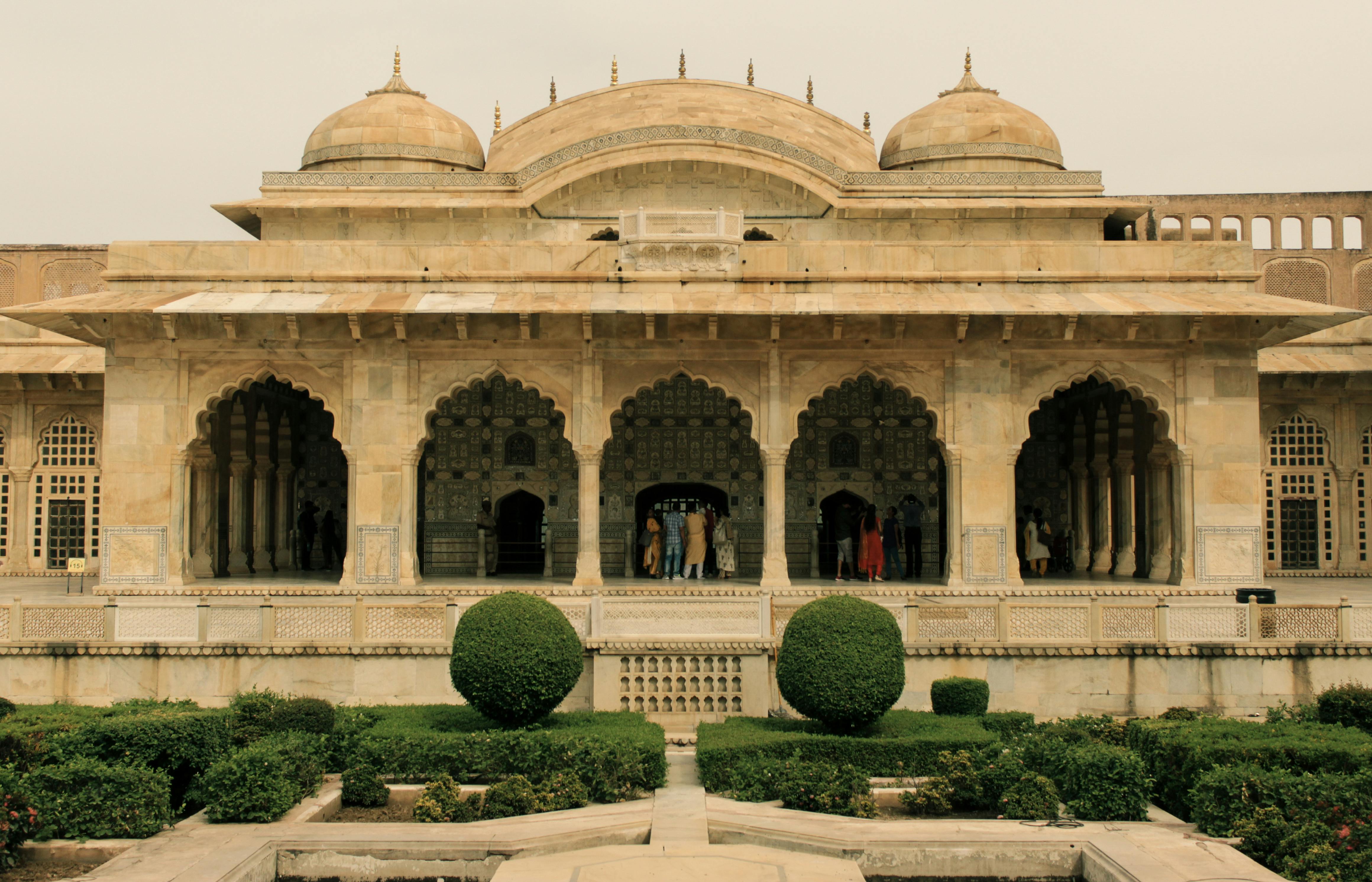 The Amber Fort is shown in Jaipur, India.