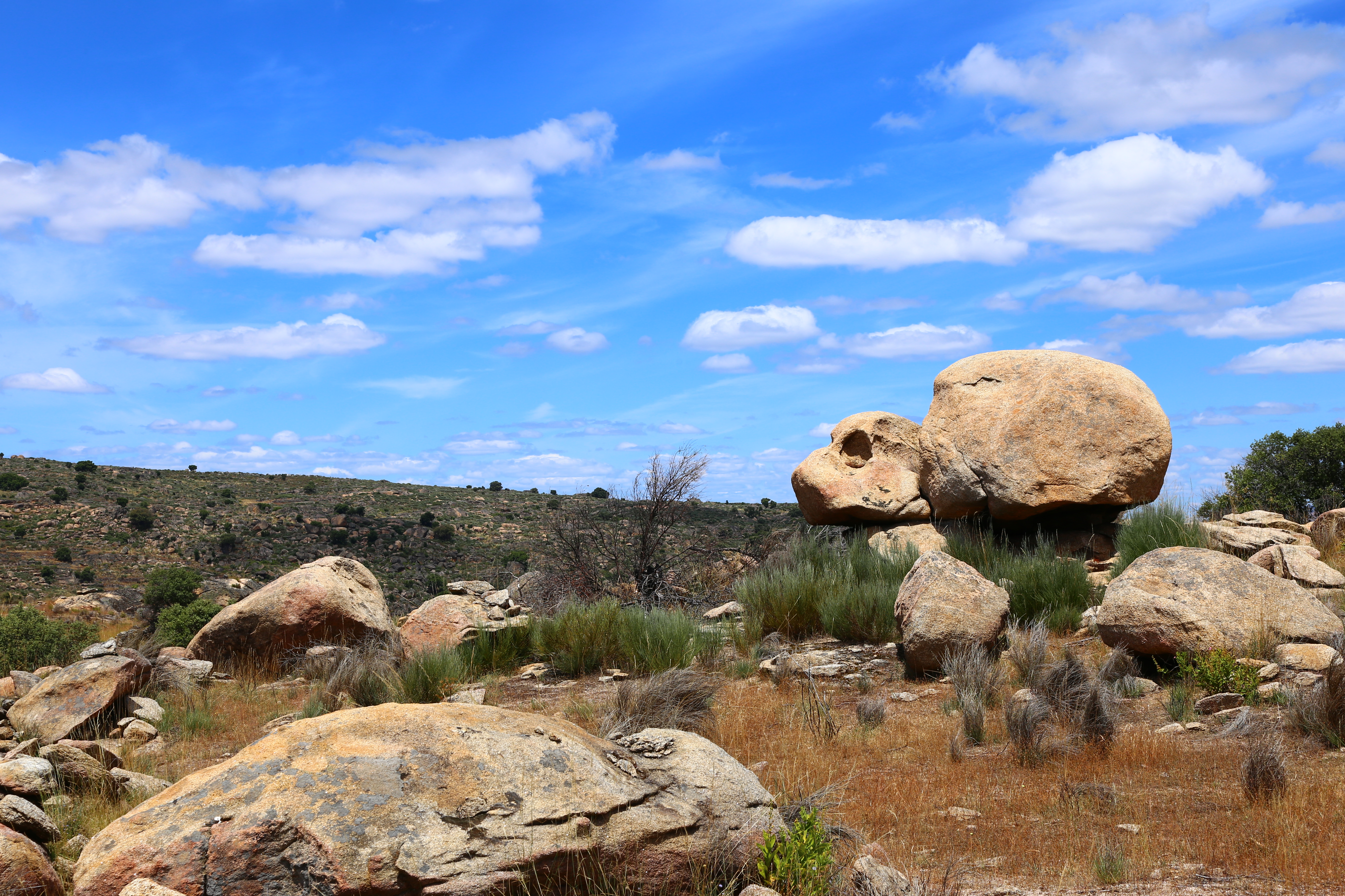 Dramatic rock formations in the Coa Valley Archaeological Park in Portugal