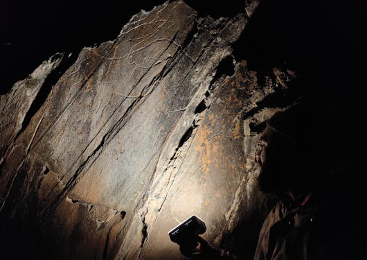 Prehistoric rock art engravings in the Coa Valley in Portugal