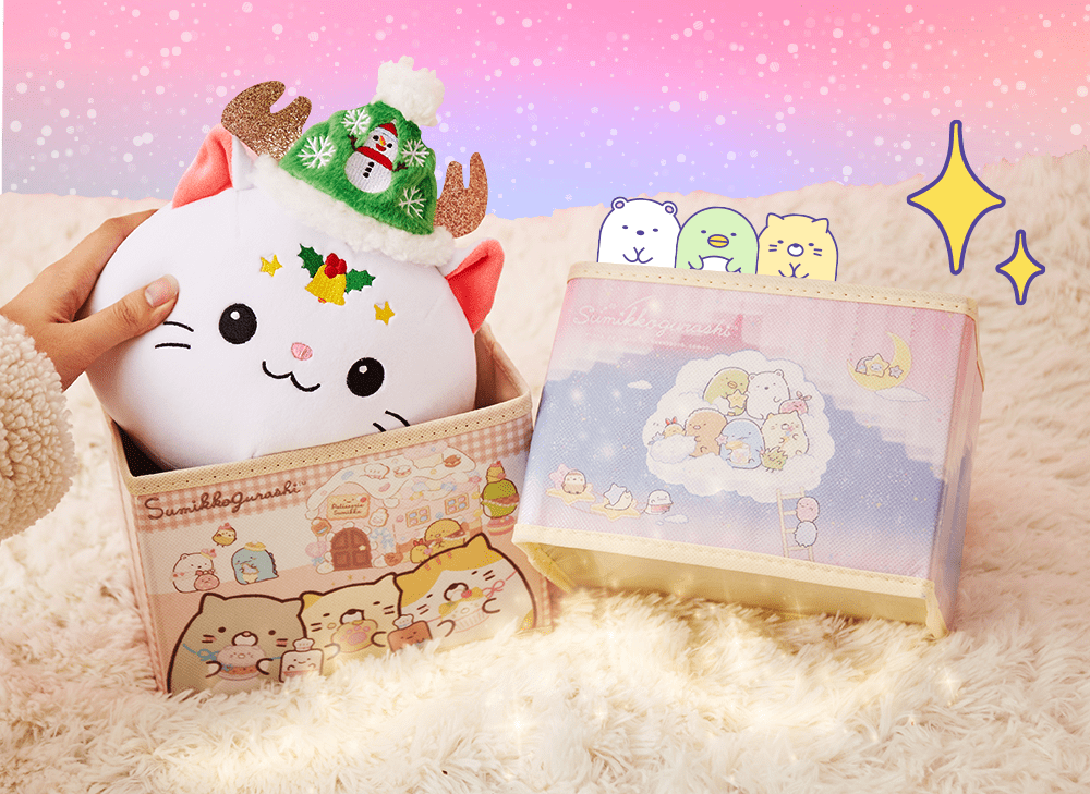 A Sumikko Gurashi Christmas Storage Box is featured in YumeTwins Dreamy Christmas Memories December box. 
