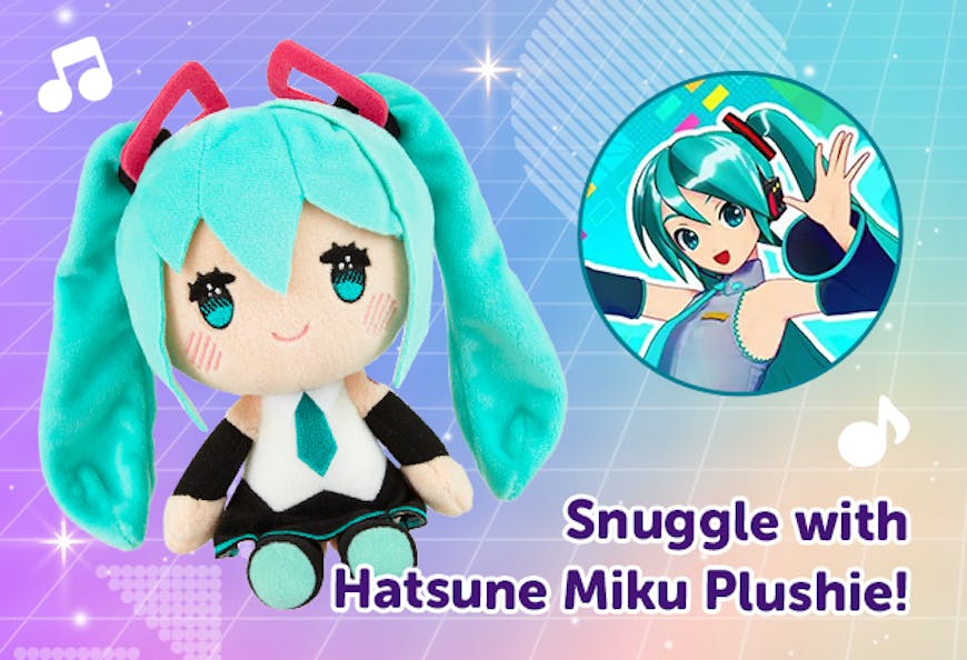 The YumeTwins Hatsune Miku and Cinnamoroll Kawaii Bonus promotion has a FREE Hatsune Miku Plushie for the 12 month plan