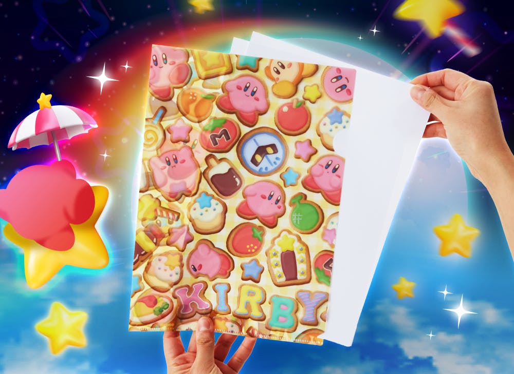 Kirby Clear File from the YumeTwins March Pink Hero Dreamland  box