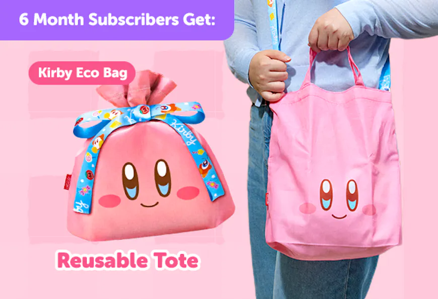 Subscribe to our 6-month plan for Japan-exclusive Kirby goodies for FREE! Kirby Eco Bag