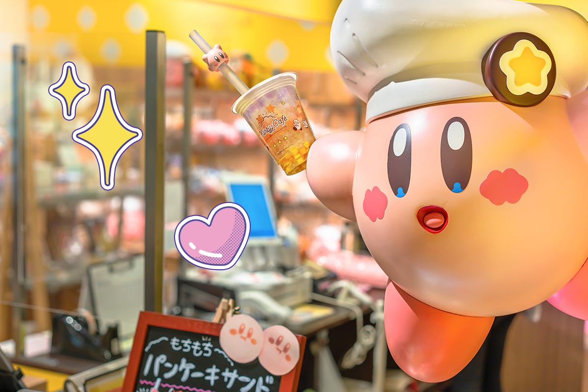 Girant Kirby chef at the Kirby Cafe in Tokyo 