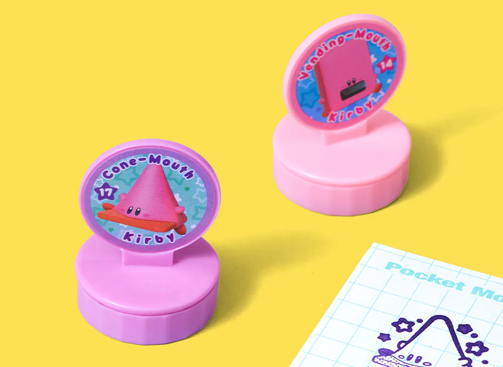 Kirby Mystery Character Stamp from the YumeTwins September Pink Hero Dreamland Adventure box