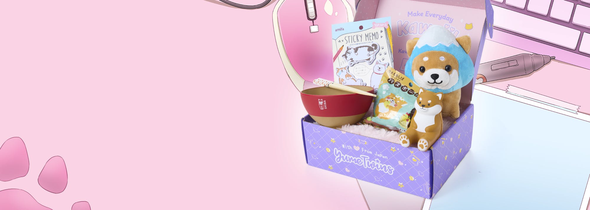 Sign up by February 15th for your Shiba Inu Kawaii Paradise box straight from Japan featuring exclusive Shiba Inu-themed goodies!


