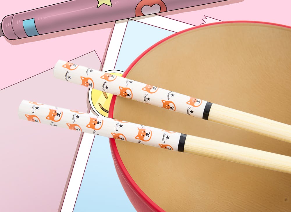 Shiba Inu Chopsticks from the YumeTwins February Shiba Inu Kawaii Paradise box