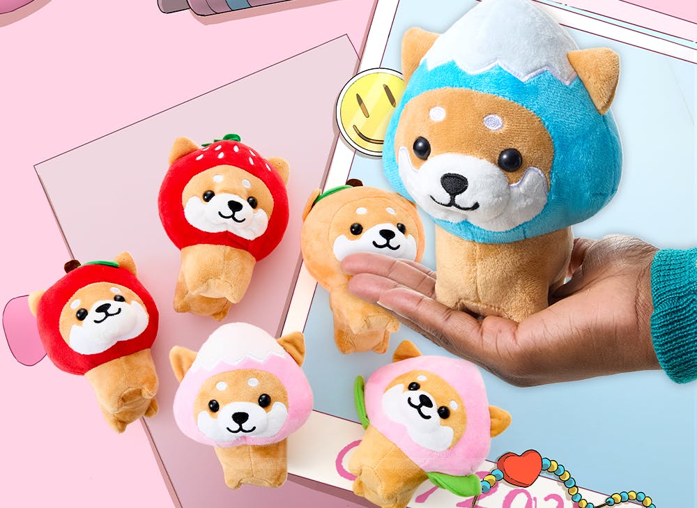 Traveling Mameshiba Plushie from the YumeTwins February Shiba Inu Kawaii Paradise  box