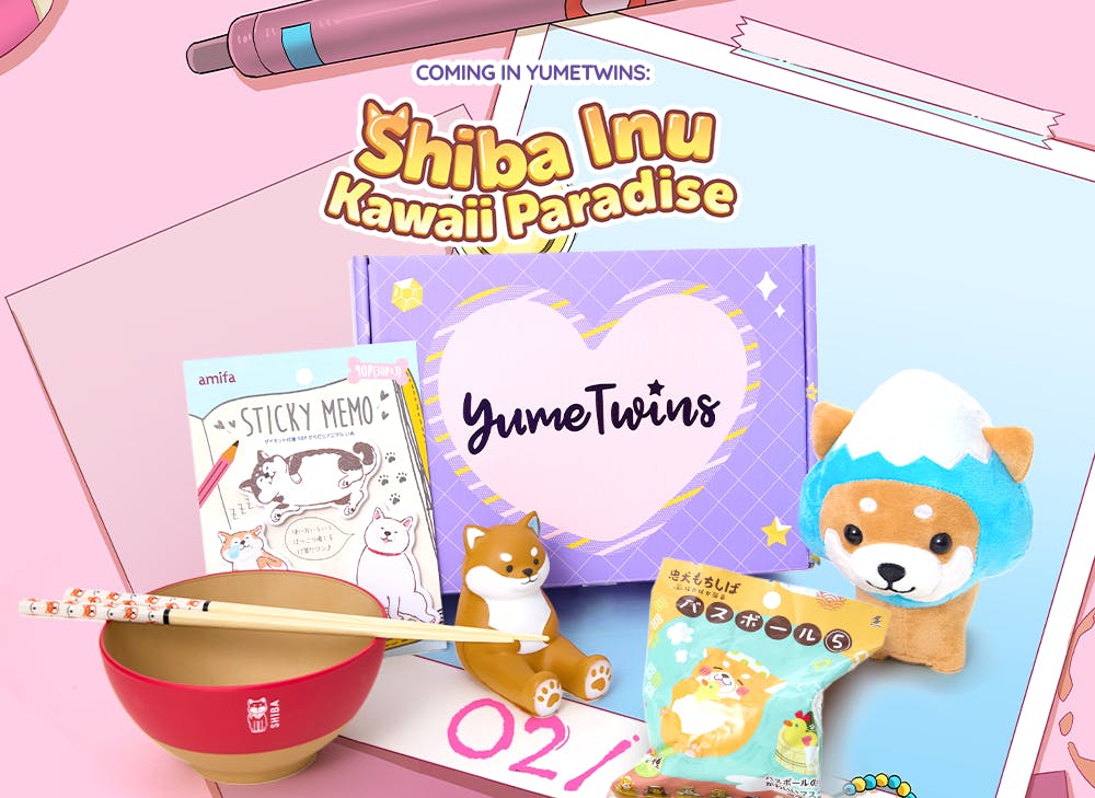 YumeTwins February box is Shiba Inu Kawaii Paradise, which features exclusive Shiba Inu-themed goodies


