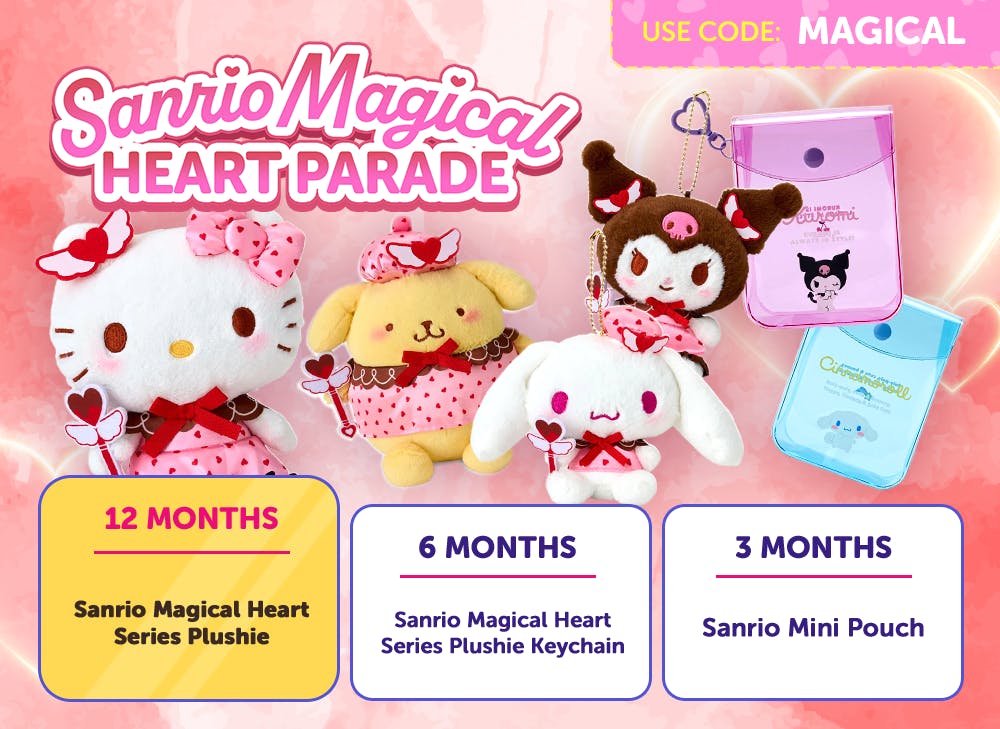 Sign up to YumeTwins with code MAGICAL for FREE Japan-exclusive Sanrio Valentine’s Day goodies by 2/15