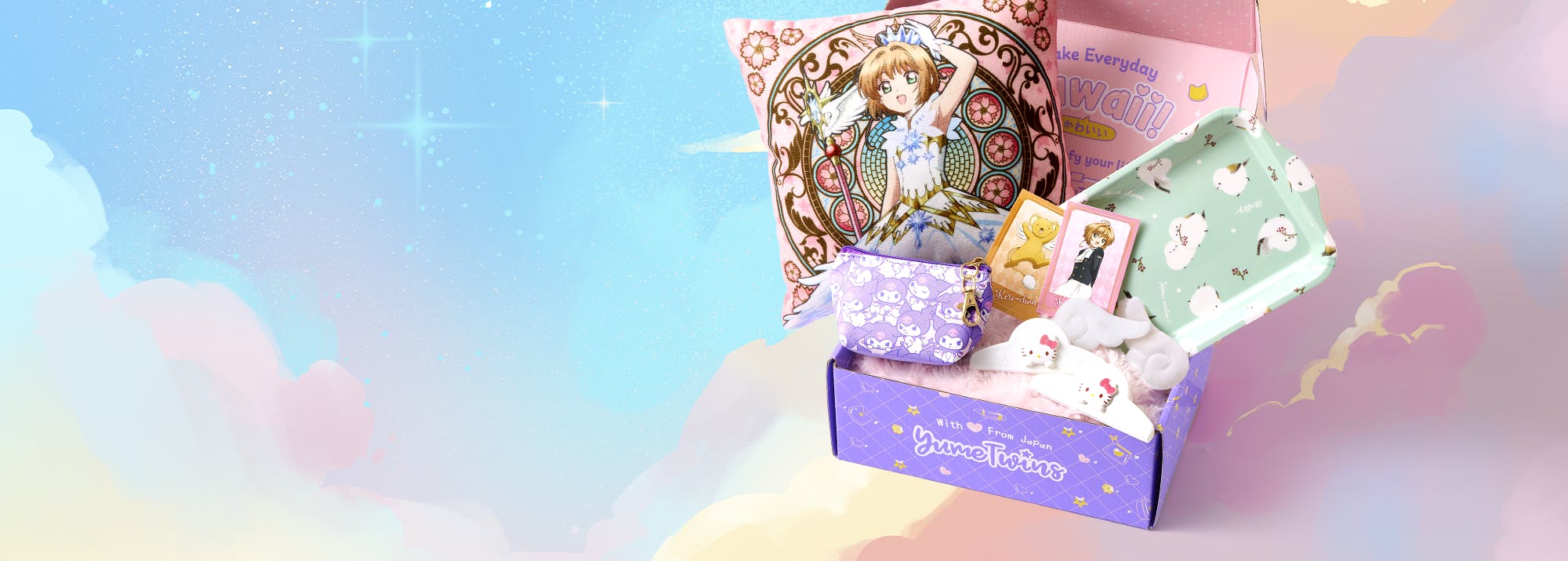 Sign up by March 15th for your Magical Sakura Kawaii Adventure box straight from Japan featuring exclusive Cardcaptor Sakura goodies!


