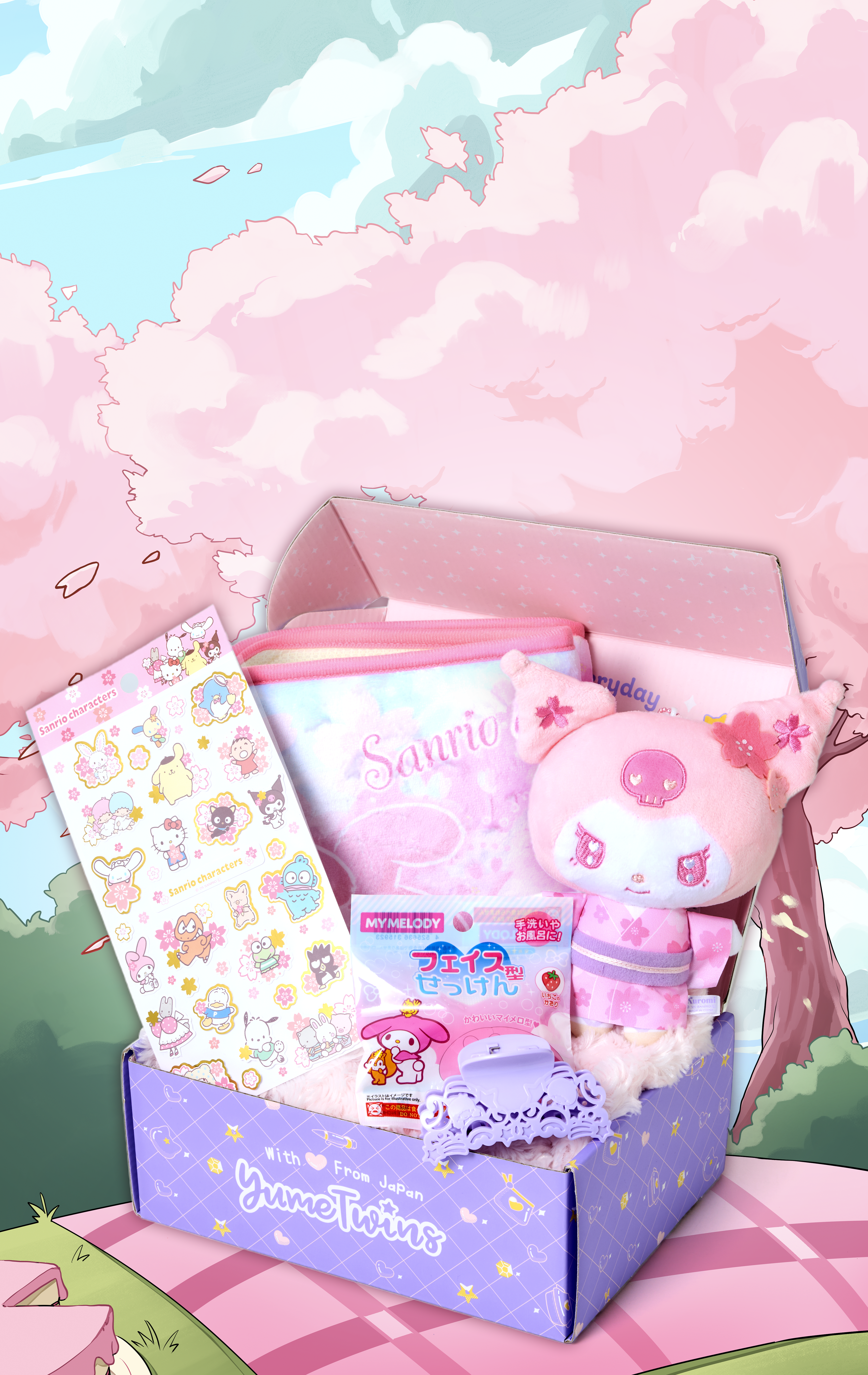 Sign up by April 15th for your Sweet Sakura Party box straight from Japan, featuring exclusive Japan-exclusive Sakura goodies!