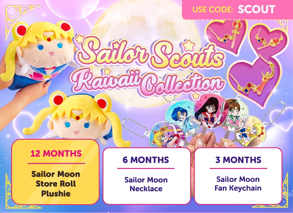 Sign up to YumeTwins with code SCOUT for FREE Japan-exclusive Sailor Moon goodies!