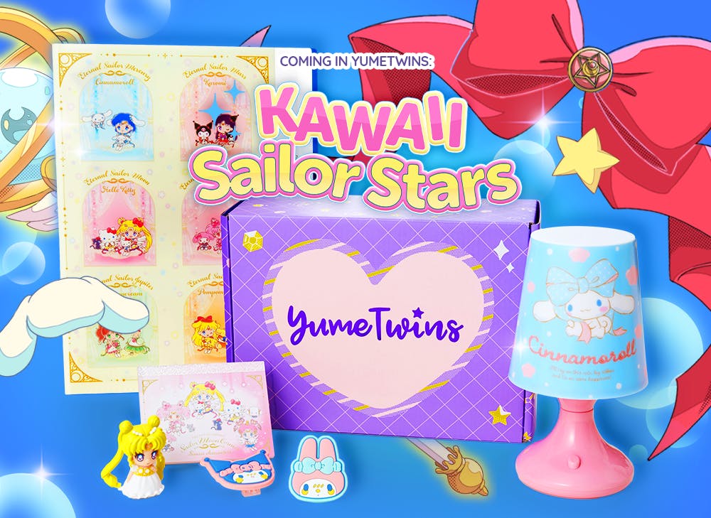 YumeTwins September box is Kawaii Sailor Stars, which features Sailor Moon & Sanrio goodies!