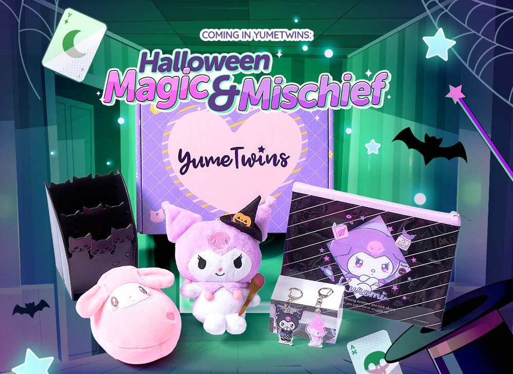 YumeTwins October box is Halloween Magic & Mischief, which features exclusive Sanrio goodies!