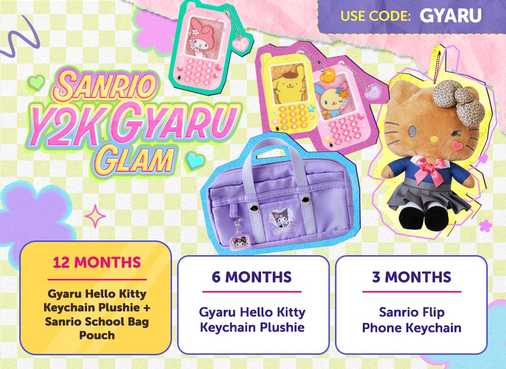 YumeTwins October 2024 promo Sanrio Y2K Gyaru Glam use the code GYARU at checkout by 10/15


