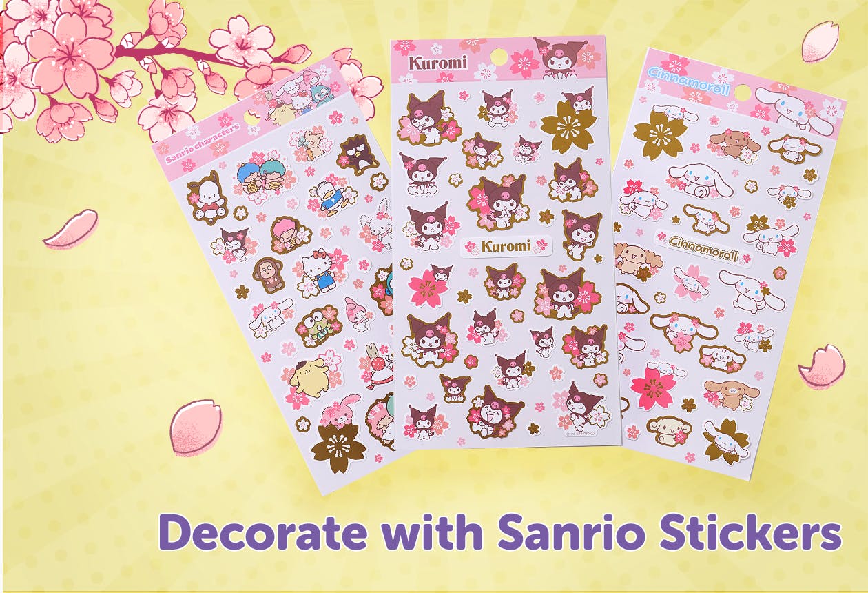 The YumeTwins Ghibli & Sanrio Sakura Surprise has a FREE Cherry Blossom Sticker Set featuring either Cinnamoroll, Kuromi, or others for the monthly plan