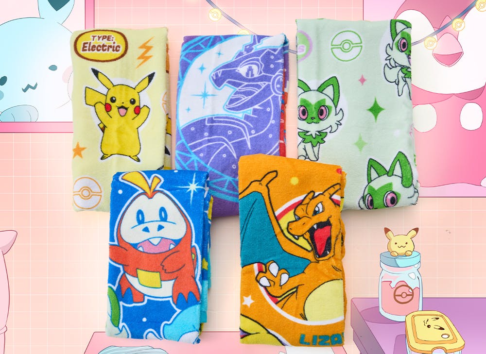 Pokémon Face Towel from the YumeTwins June PokéPals Dreamy Decor box