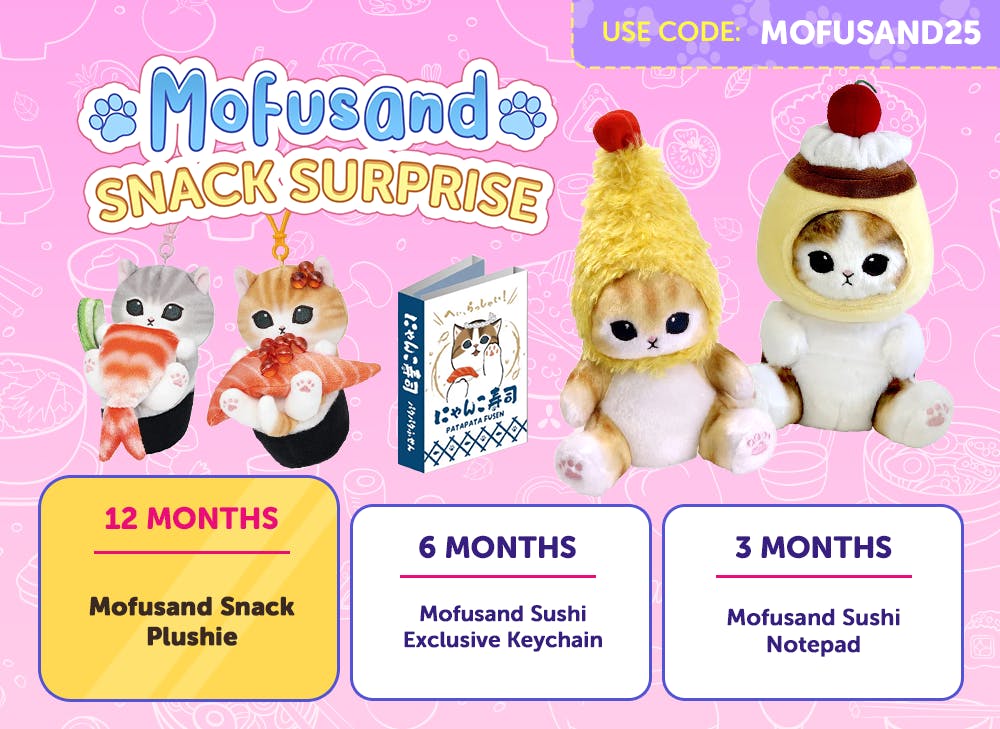 Sign up to YumeTwins by 7/15 with code MOFUSAND25 for FREE Japan-exclusive Sanrio goodies!