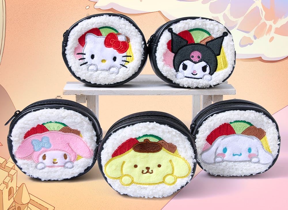 Sanrio Sushi Roll Mini Pouch from the YumeTwins July Kawaii Sushi Picnic Party box