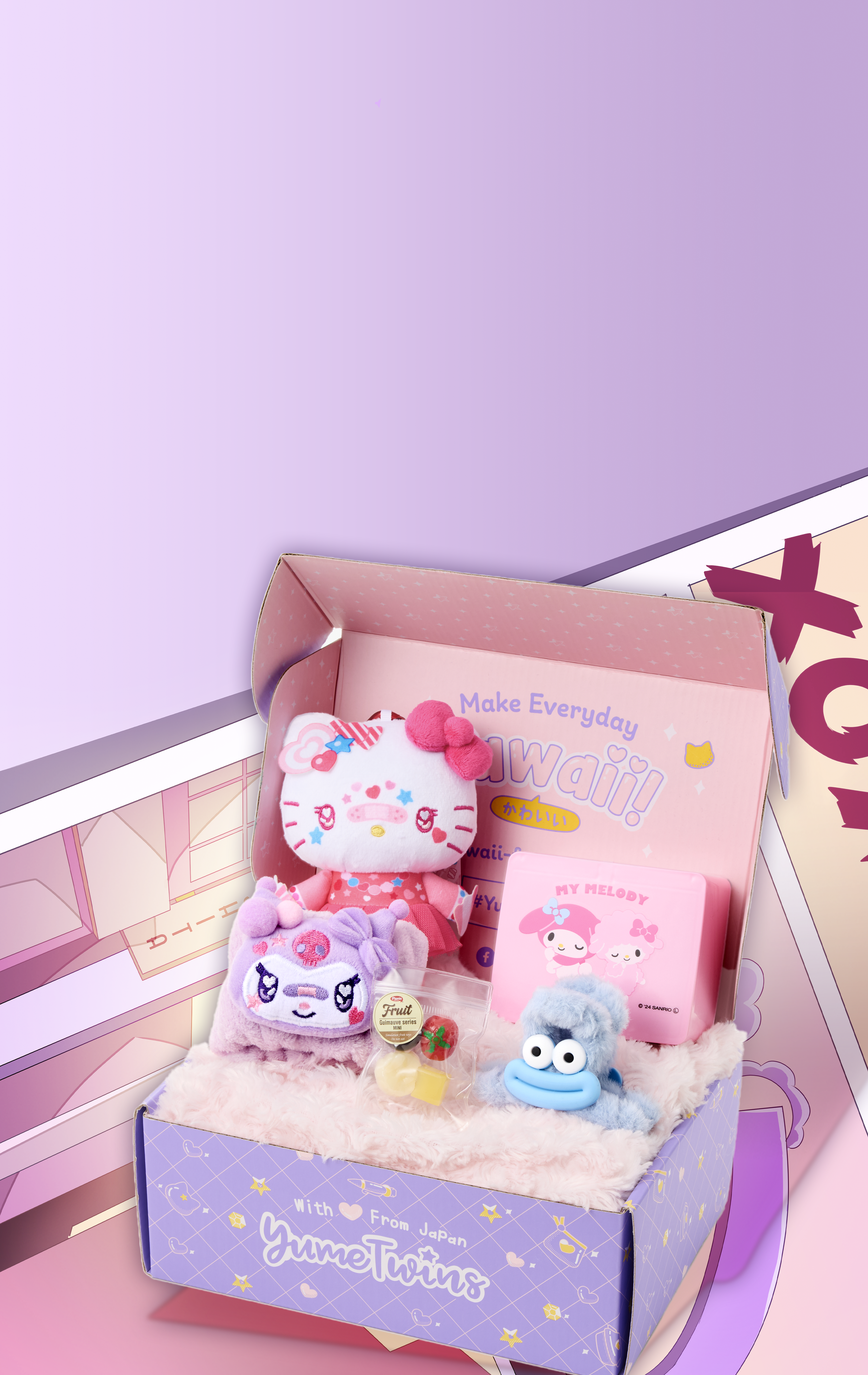 Sign up by August 15th for your Harajuku Rainbow Dreams box straight from Japan, featuring exclusive Harajuku decora Sanrio goodies!